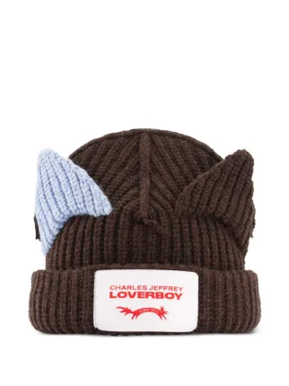 Charles Jeffrey Loverboy Chunky Ears ビーニー | ブラウン | FARFETCH JP