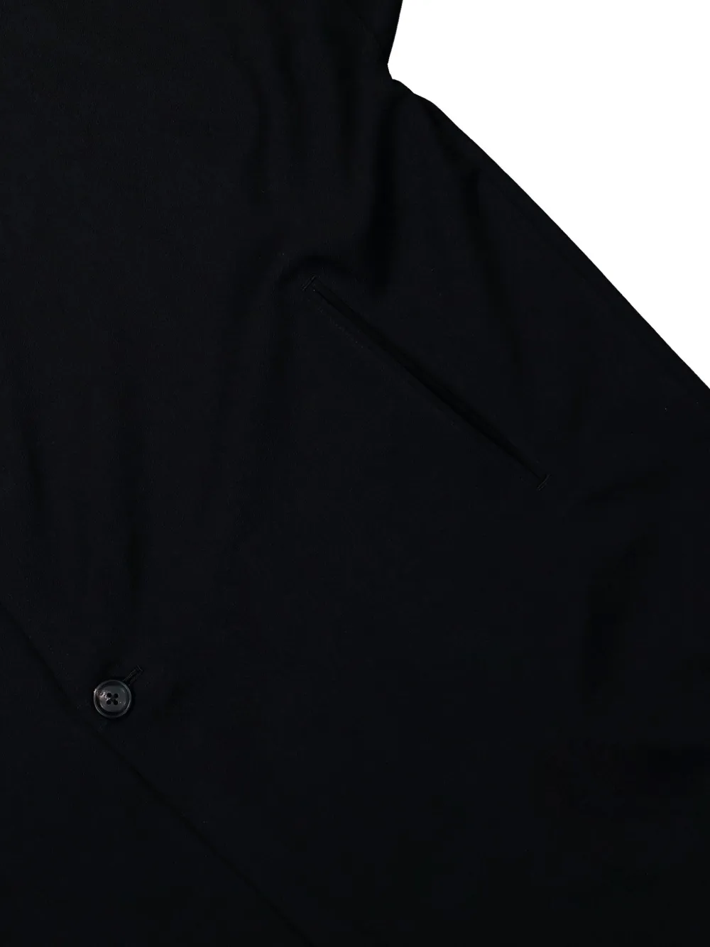 Yohji Yamamoto Jack met asymmetrisch ontwerp Zwart