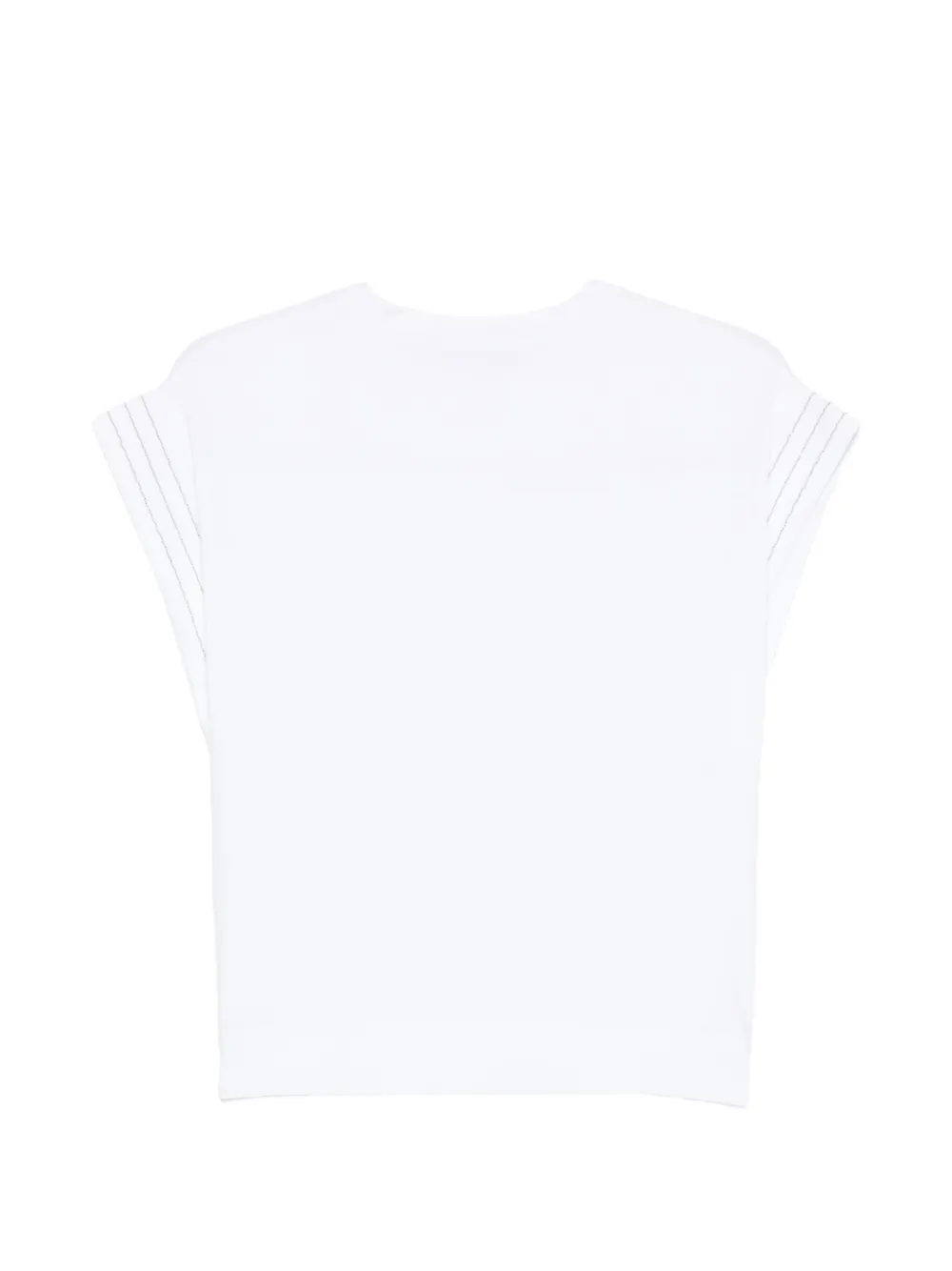  D.exterior Stripe-sleeve T-shirt - White 