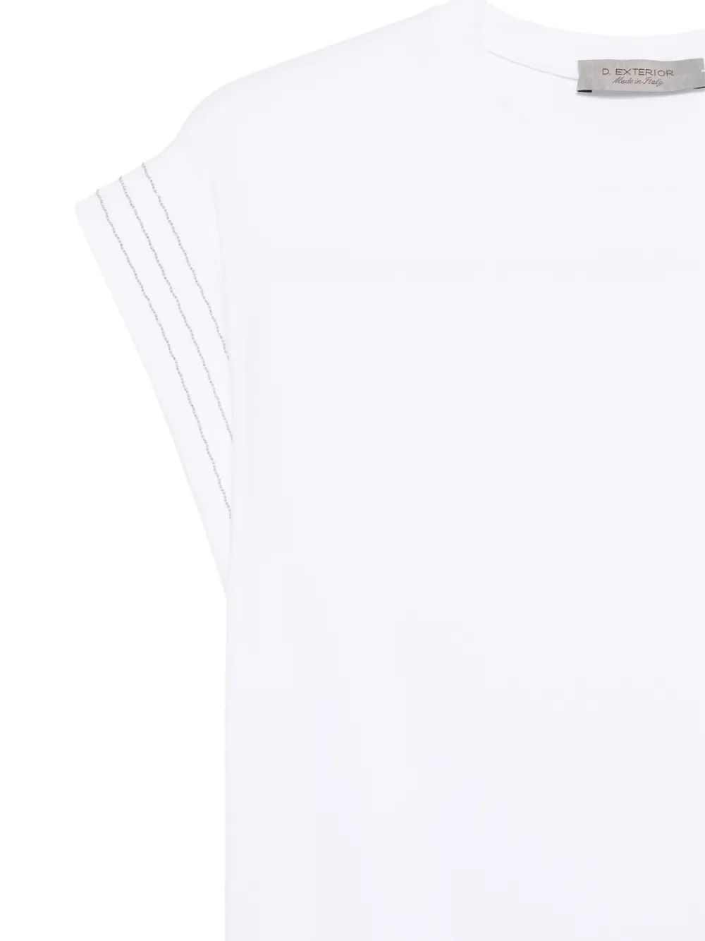  D.exterior Stripe-sleeve T-shirt - White 