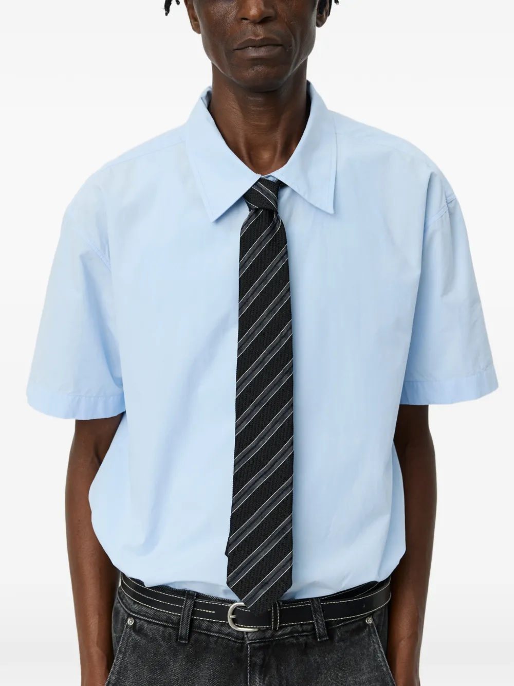  Mfpen Corbata A Rayas - Negro 