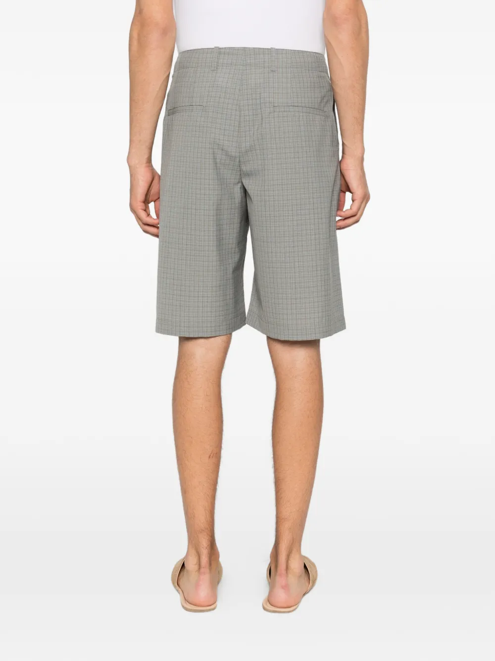 OUR LEGACY Geruite shorts Groen