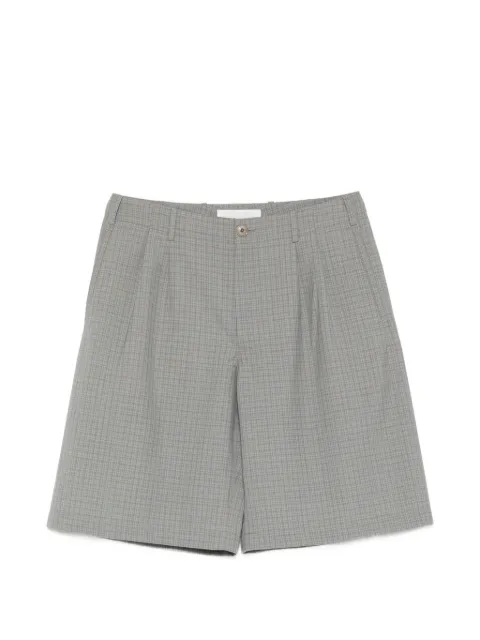 OUR LEGACY Ponte check-pattern shorts