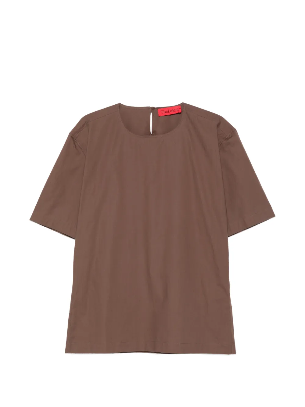 THELATEST Dean short-sleeve top - Marrone