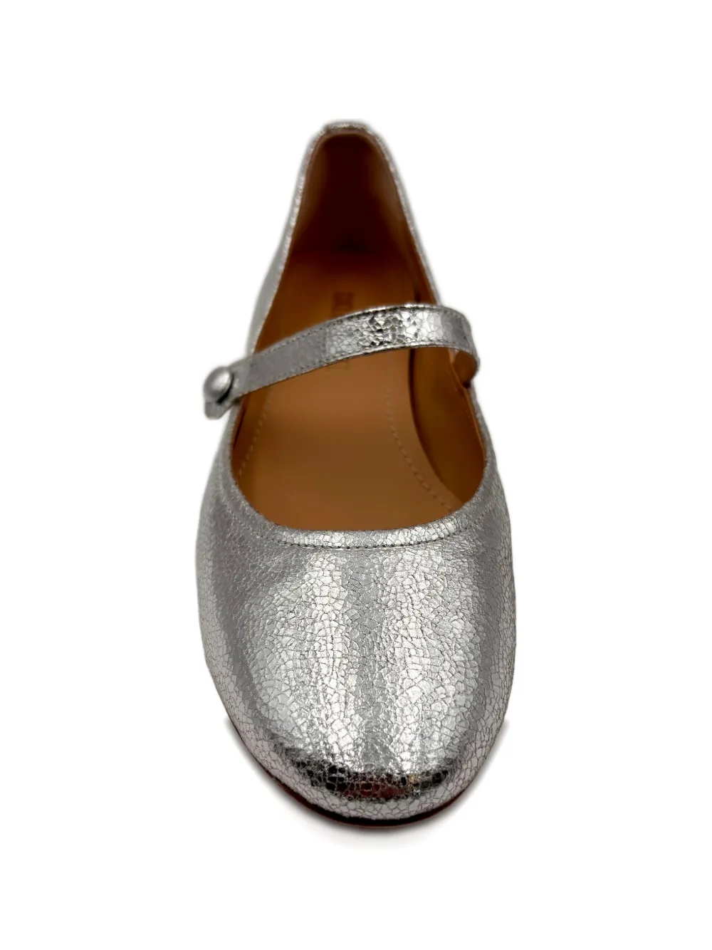 GUGLIELMO ROTTA strap-detail ballet flats Zilver