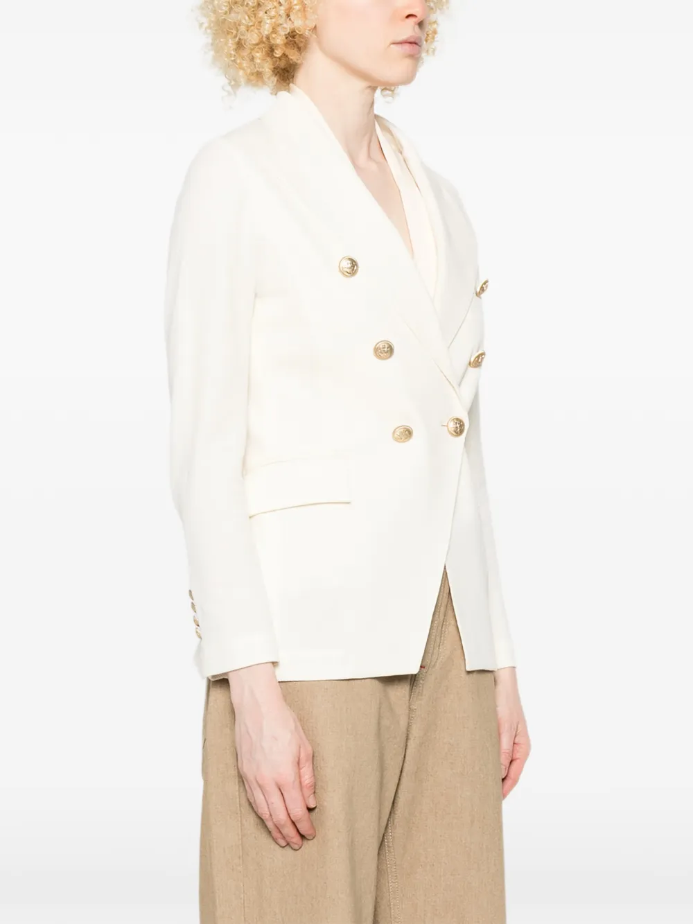 Circolo 1901 Blazer met dubbele rij knopen Beige