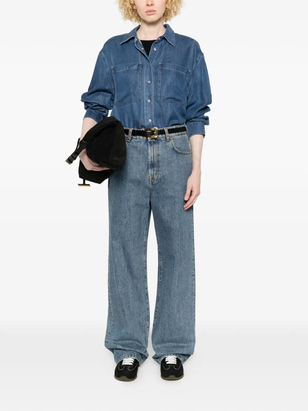  Seven Patch-pocket Shirt - Blue 