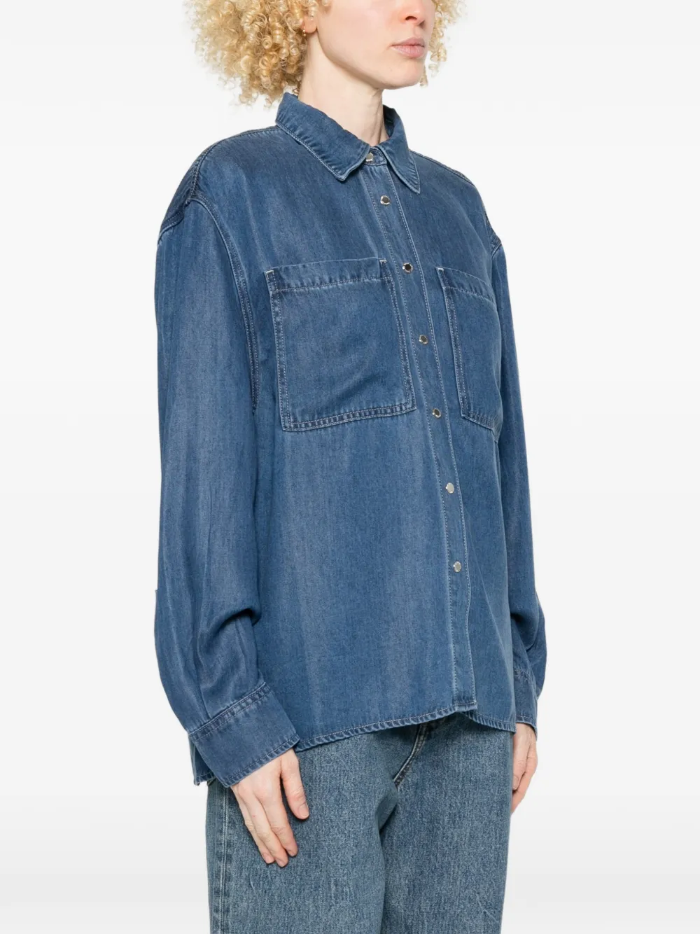  Seven Patch-pocket Shirt - Blue 