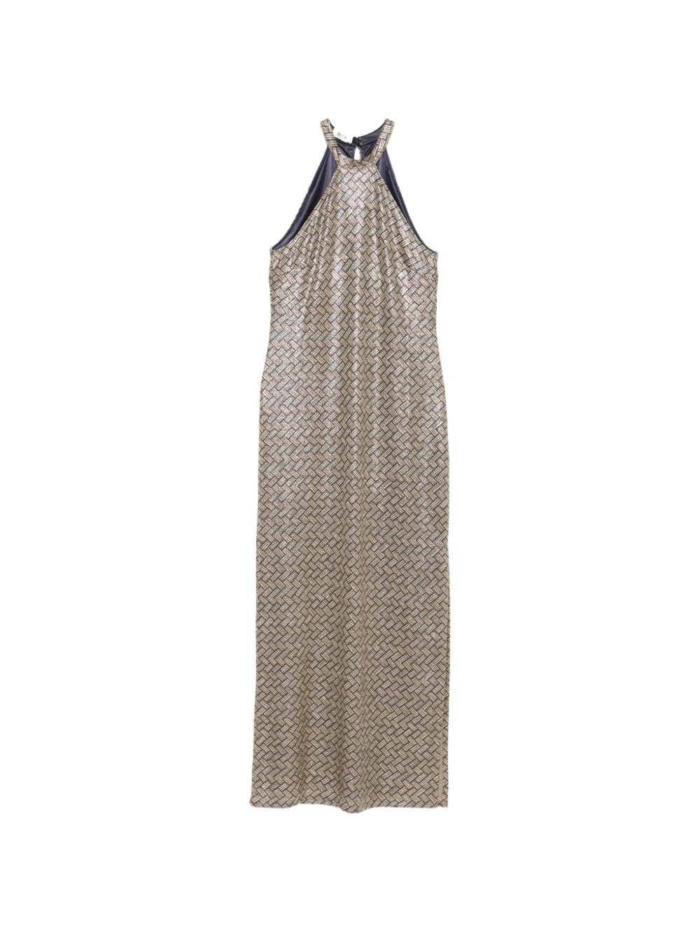 Siyu basketweave-pattern maxi dress - Oro