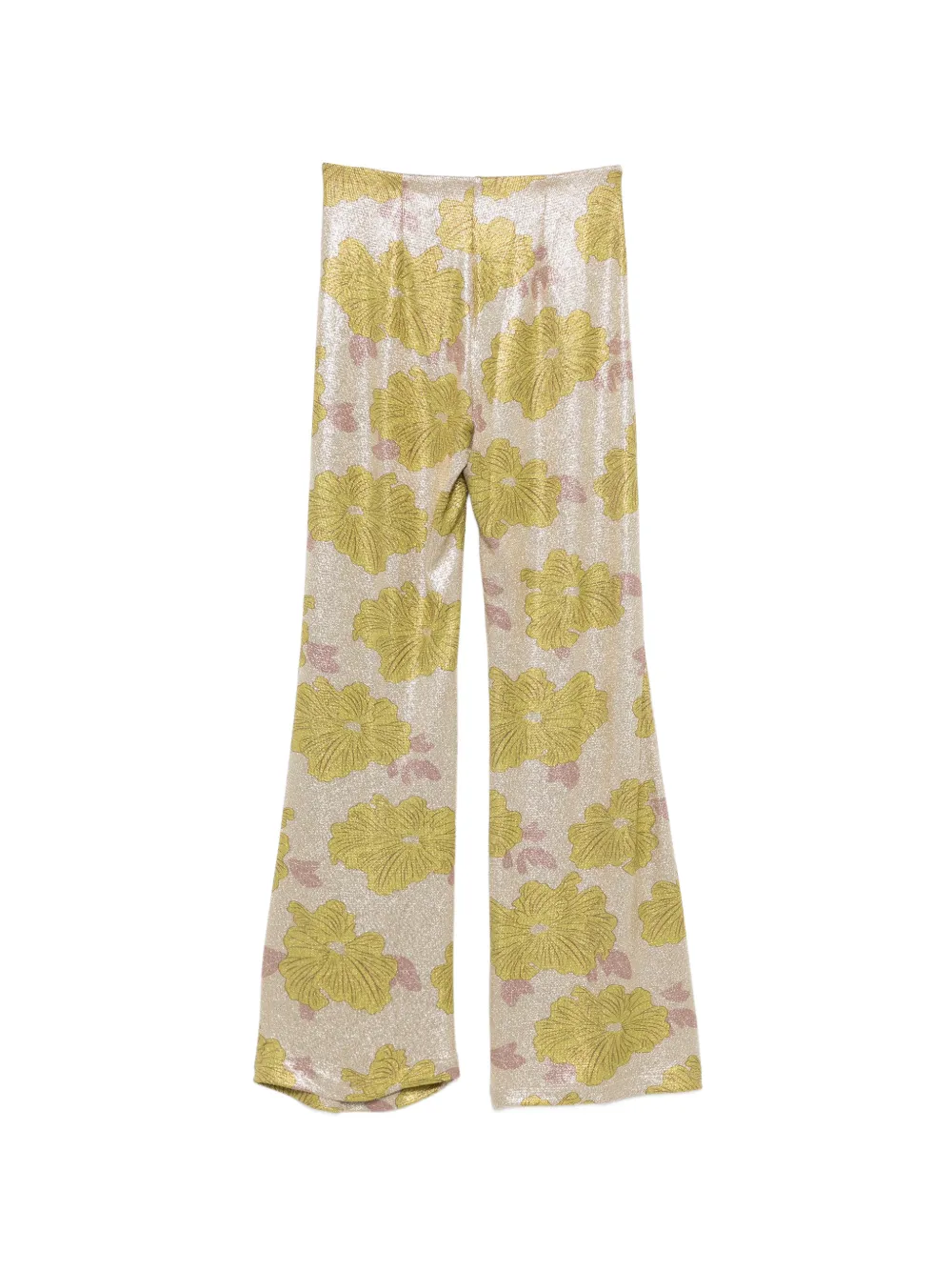  Siyu Pantalones Con Estampado Floral - Verde 