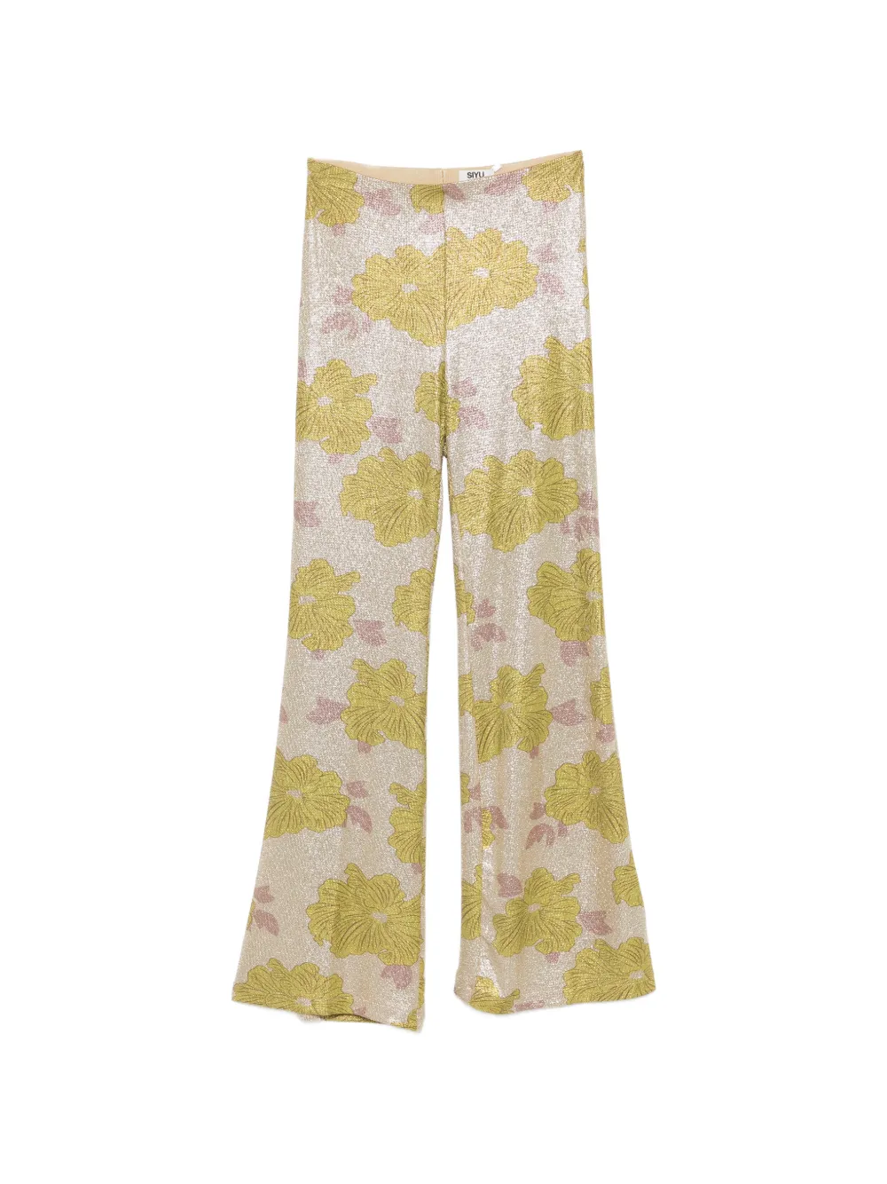 Siyu floral-print trousers - Verde