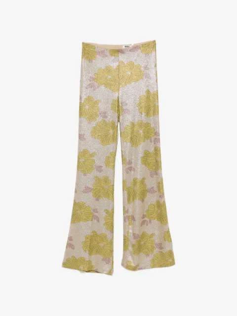 Siyu pantalones con estampado floral