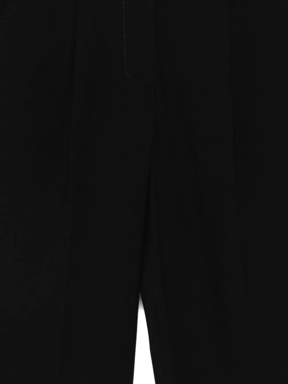  Circolo 1901 Pantaloni Crop Con Pieghe - Nero 