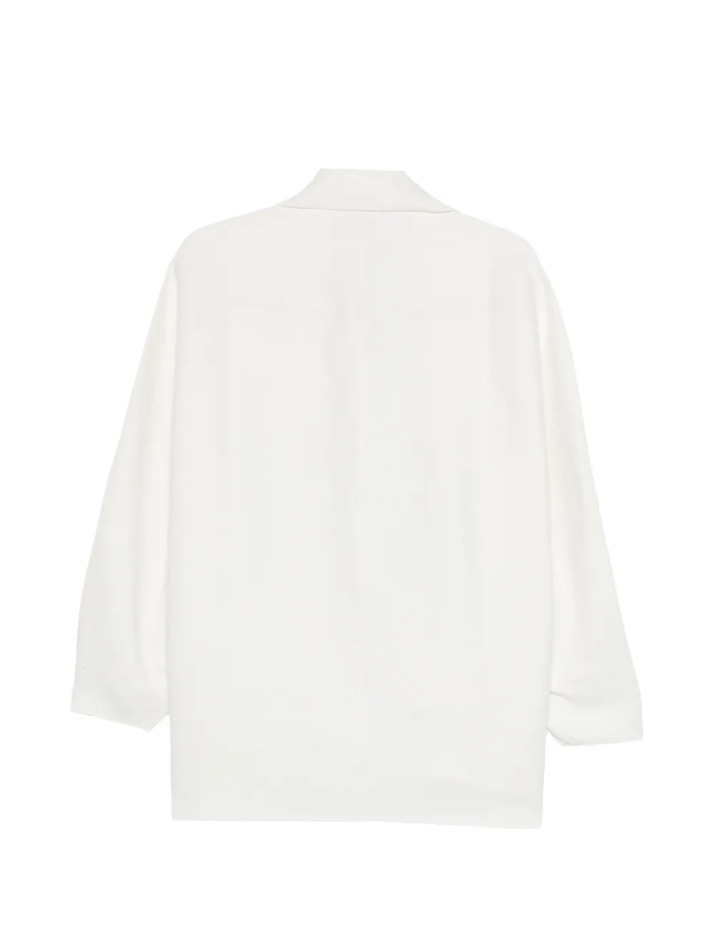  Boboutic Shawl-collar Cape - White 