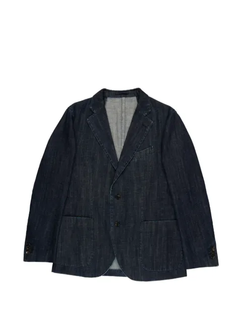 slowear denim slim blazer