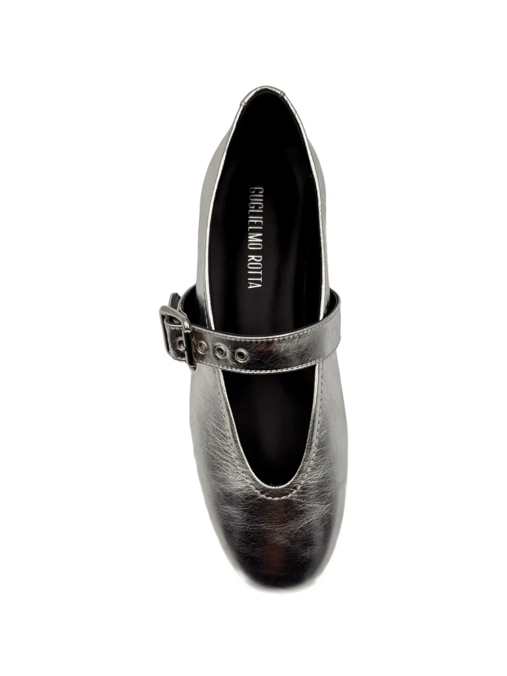 GUGLIELMO ROTTA Ballerina's met gespbandje Zilver