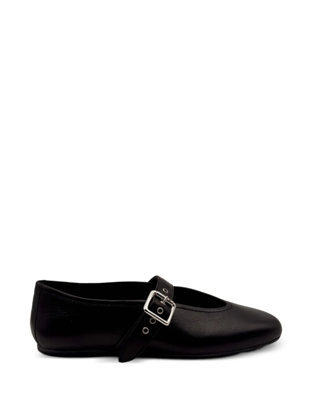 GUGLIELMO ROTTA buckle strap ballet flats - Nero