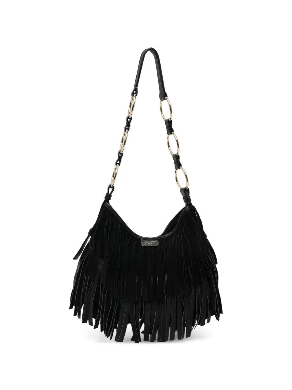 Saint Laurent Pre-Owned Borsa passepartout con frange - Nero
