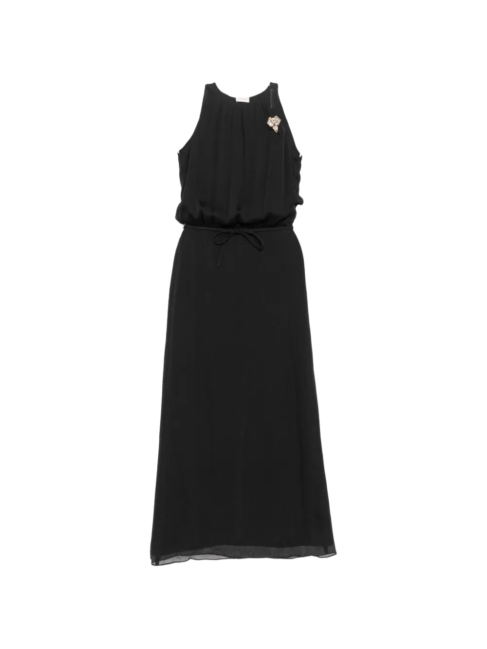 Valentino Pre-Owned silk maxi dress - Nero