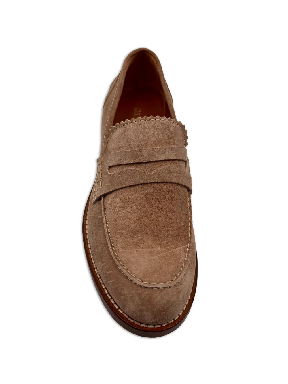 GUGLIELMO ROTTA Loafers met gewelfde afwerking Beige