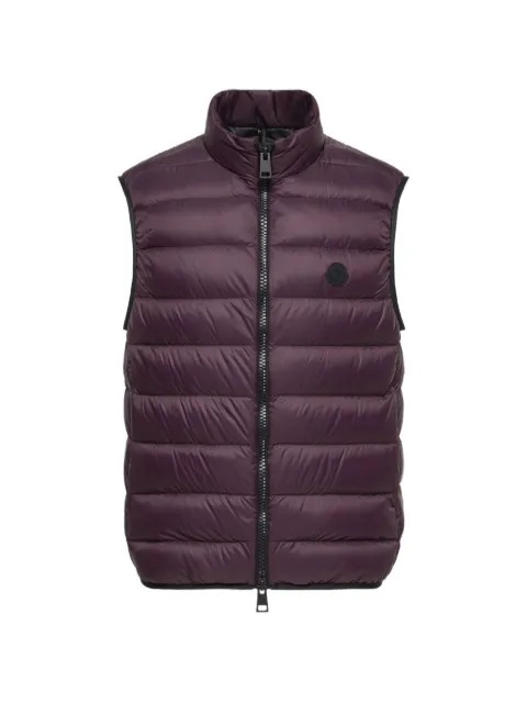 Moncler logo-patch quilted gilet