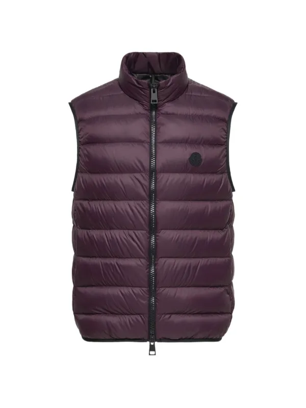 Moncler キルティング ベスト | パープル | FARFETCH JP