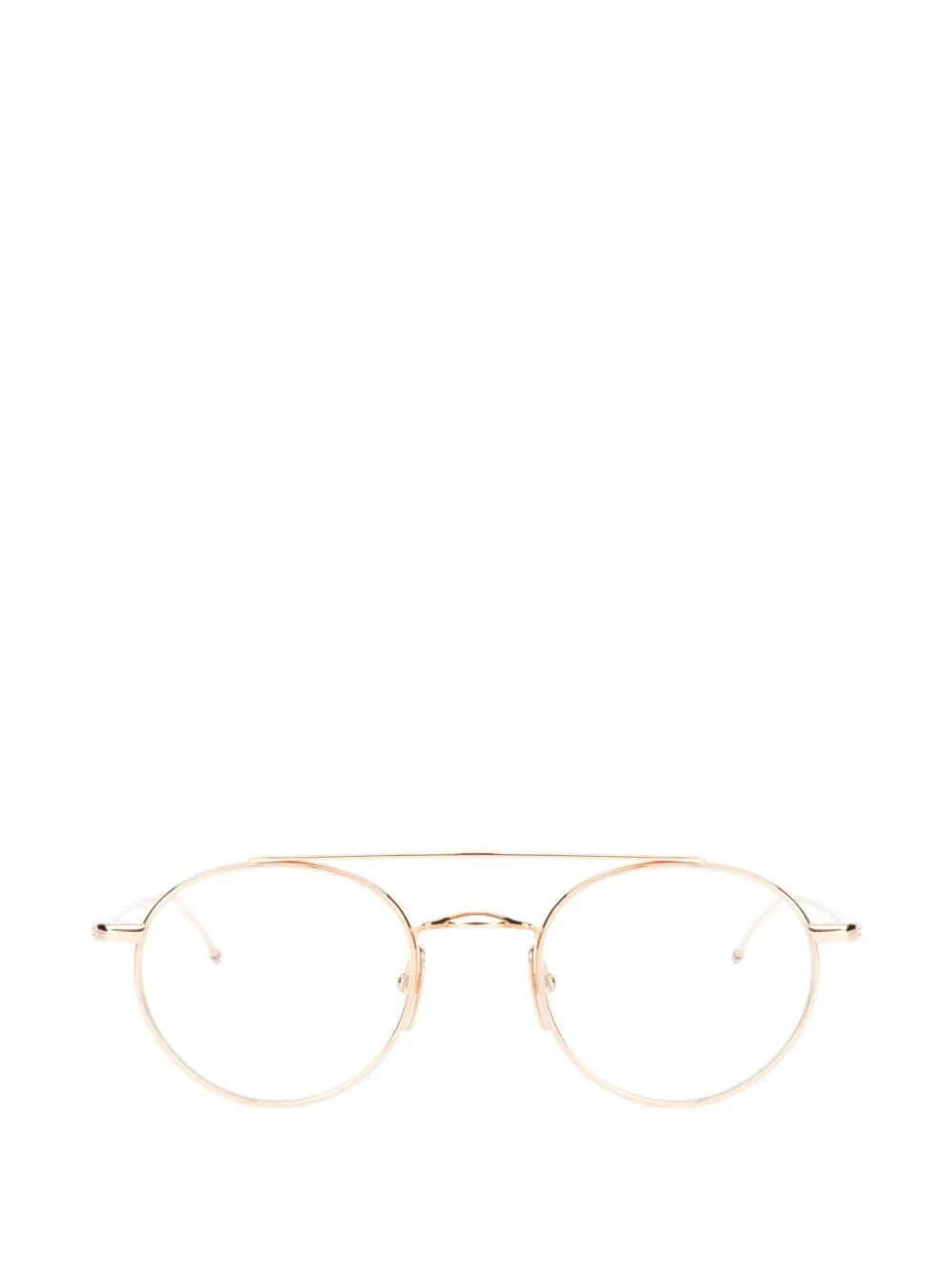 Thom Browne Round-frame Glasses In Pink