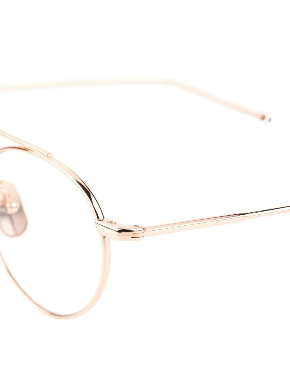 Thom Browne Eyewear Bril met rond montuur Goud