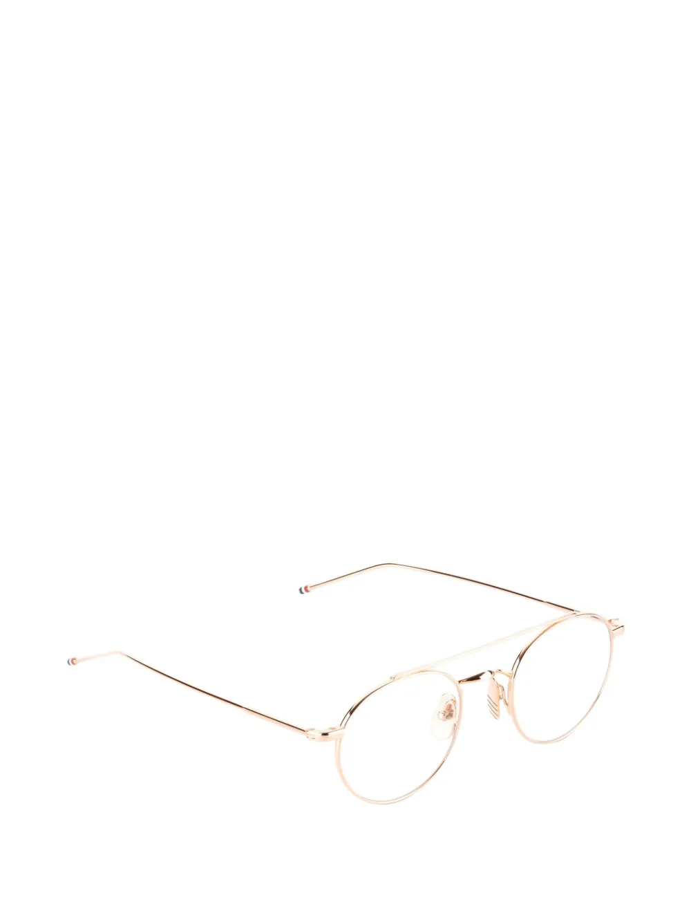  Thom Browne Eyewear Round-frame Glasses - Gold 