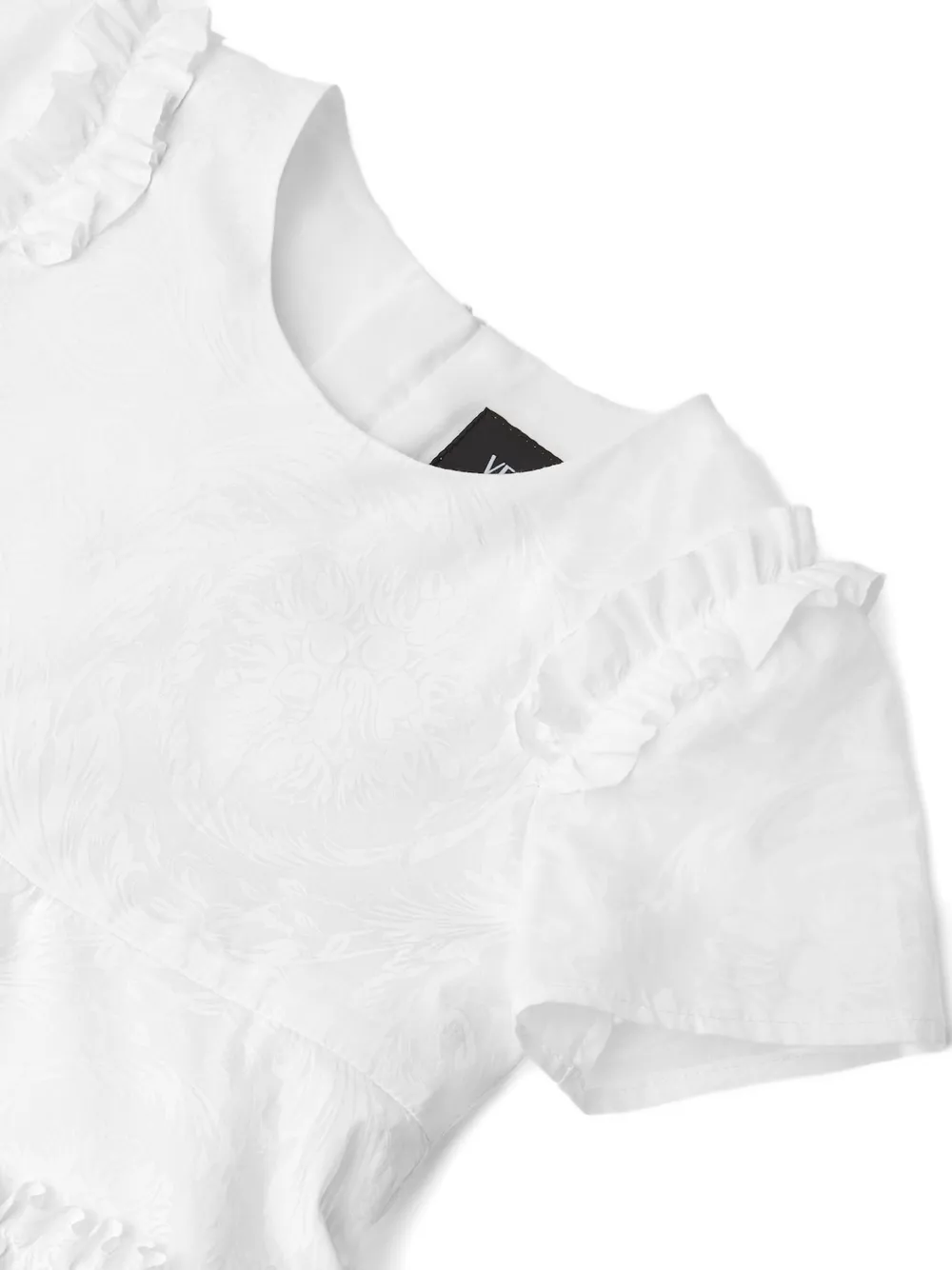 Versace Kids Jurk met ruches Wit
