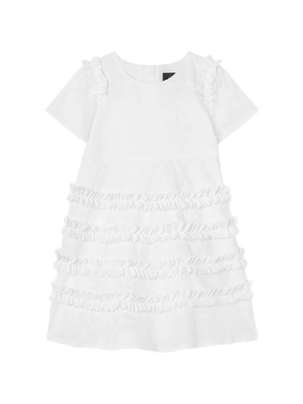 Versace Kids ruffled-detail dress - White
