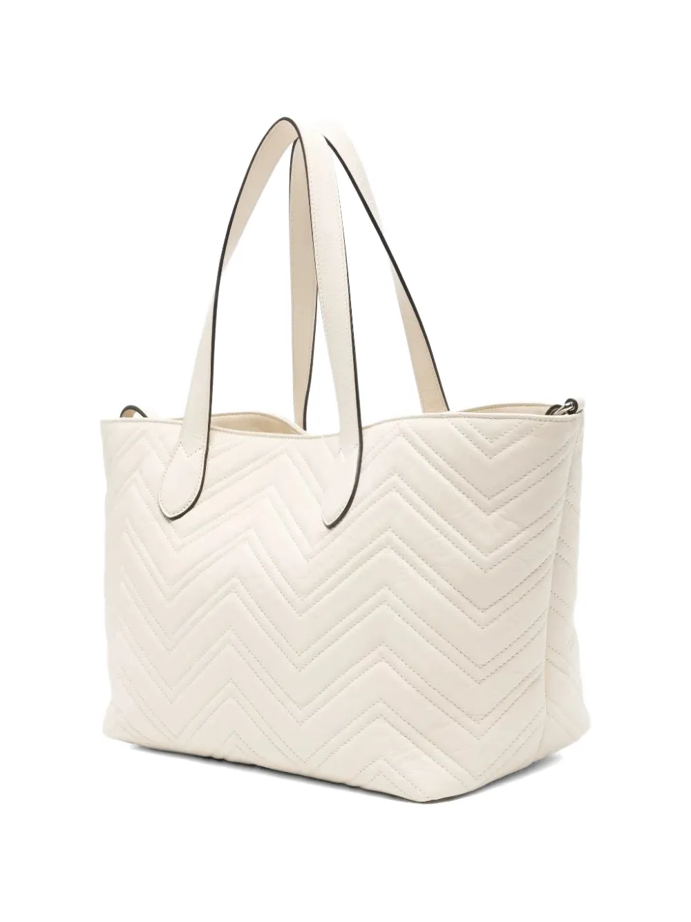  Gucci Logo-charm Tote Bag - Neutrals 