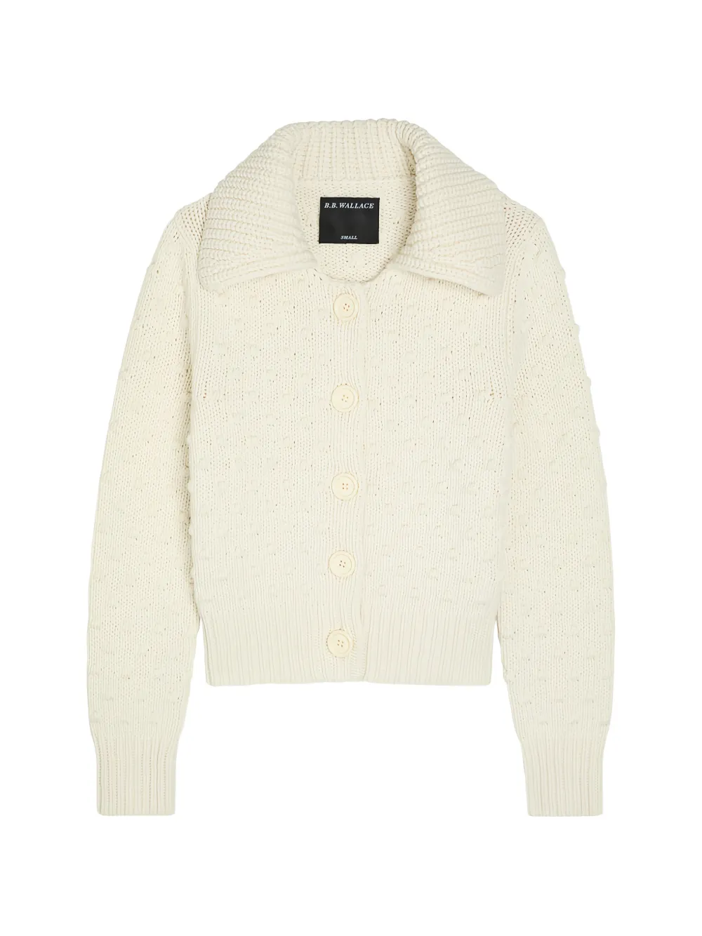 B.B. Walace Bourgeois long-sleeve cardigan - Nude