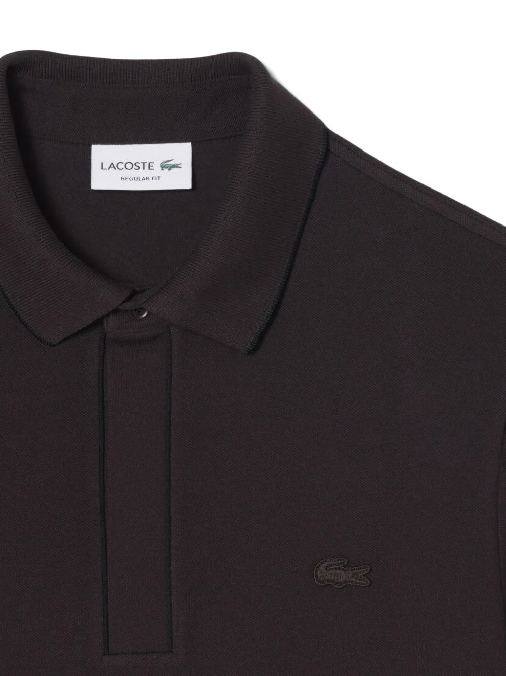 Lacoste Paris poloshirt met korte mouwen Bruin