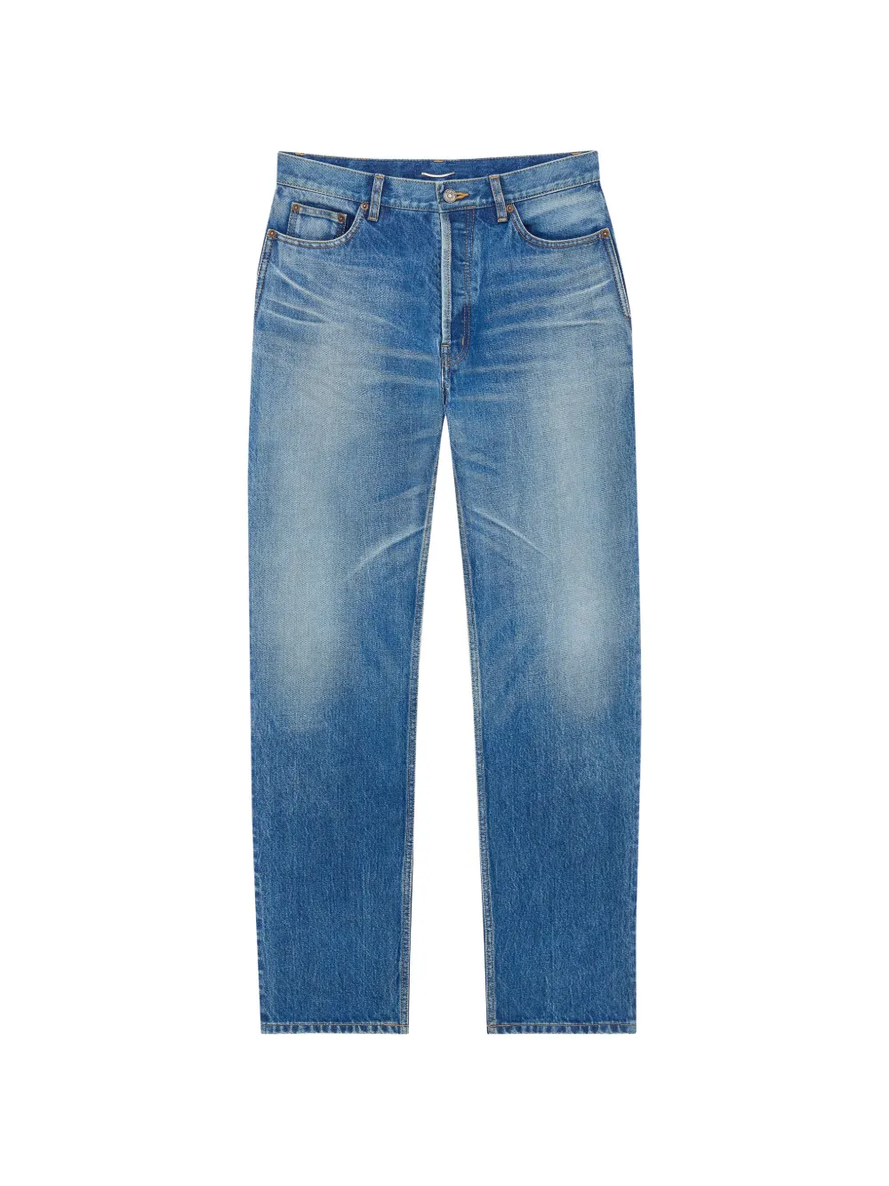Saint Laurent buttoned cotton jeans | Blue