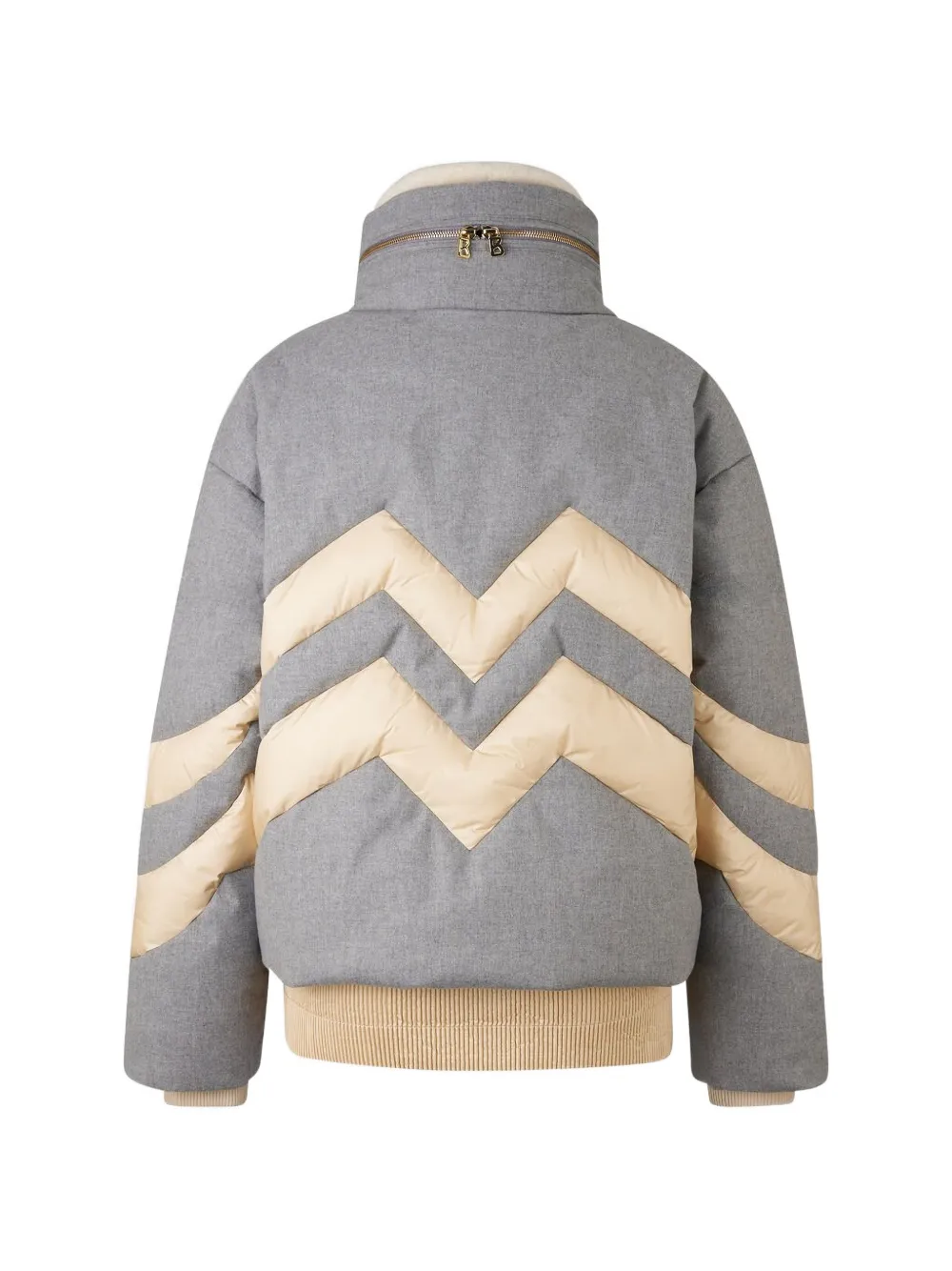  Bogner Valea Chevron-pattern Puffer Jacket - Grey 