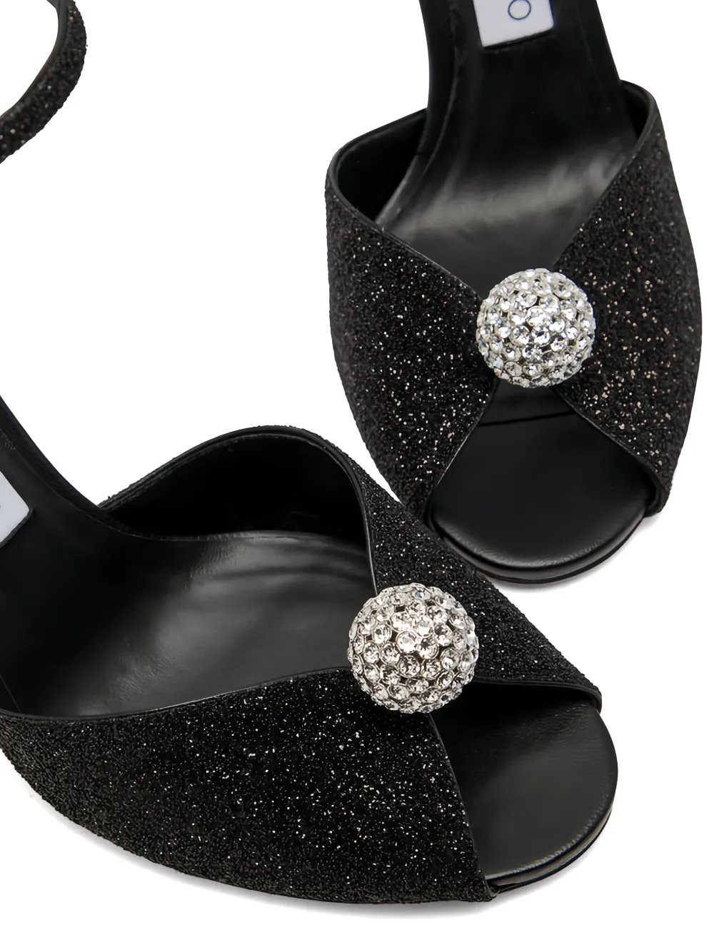 Jimmy Choo Sacora sandalen verfraaid met kristallen Zwart