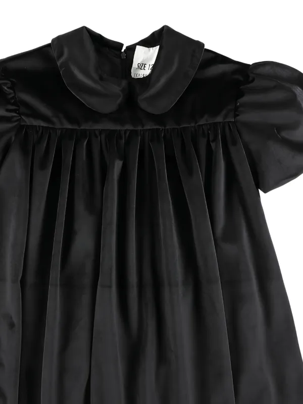Caroline Bosmans peter-pan Collar puff-sleeves Casual Dress | Black | FARFETCH OM Caroline Bosmans peter-pan Collar puff-sleeves Casual Dress | Black | FARFETCH OM