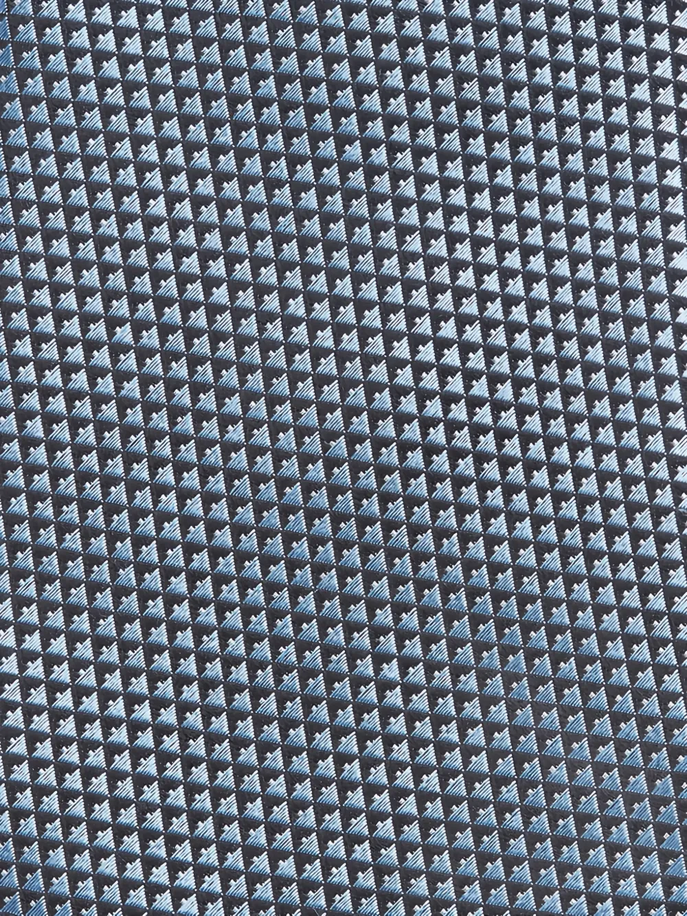  Zegna Patterned Silk Tie - Blue 