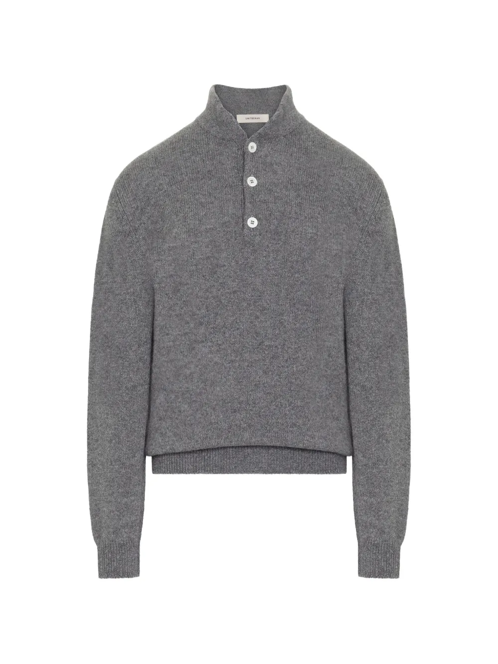 Umit Benan Francis buttoned cashmere sweater | Grey