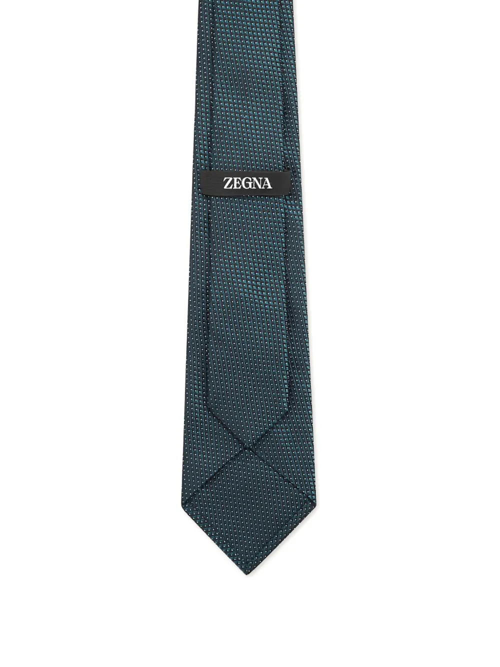 Zegna 图案真丝领带