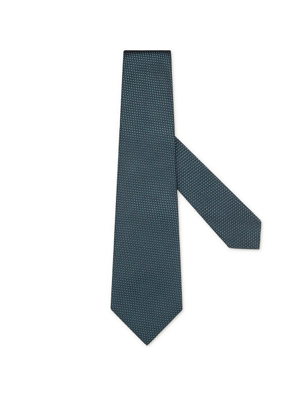 Zegna patterned silk tie - Blu