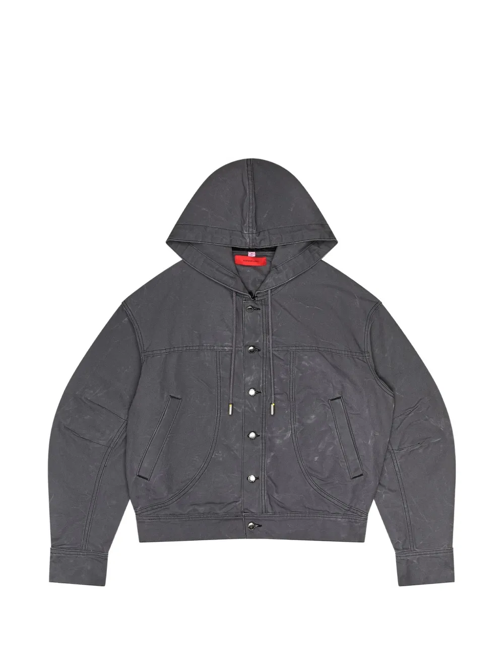 Eckhaus Latta Site hooded jacket - Grau