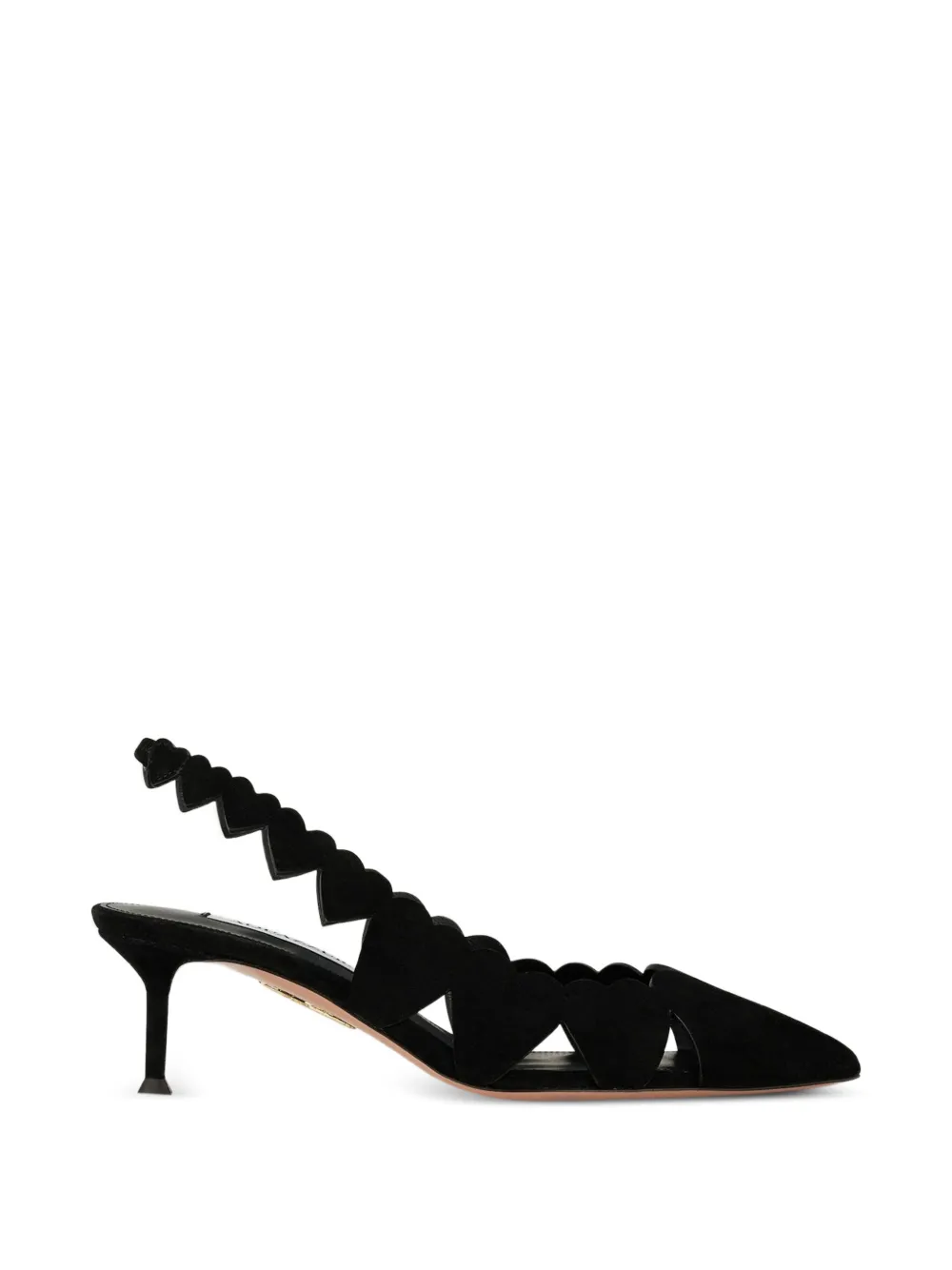 Aquazzura heart cutout slingback pumps - Nero