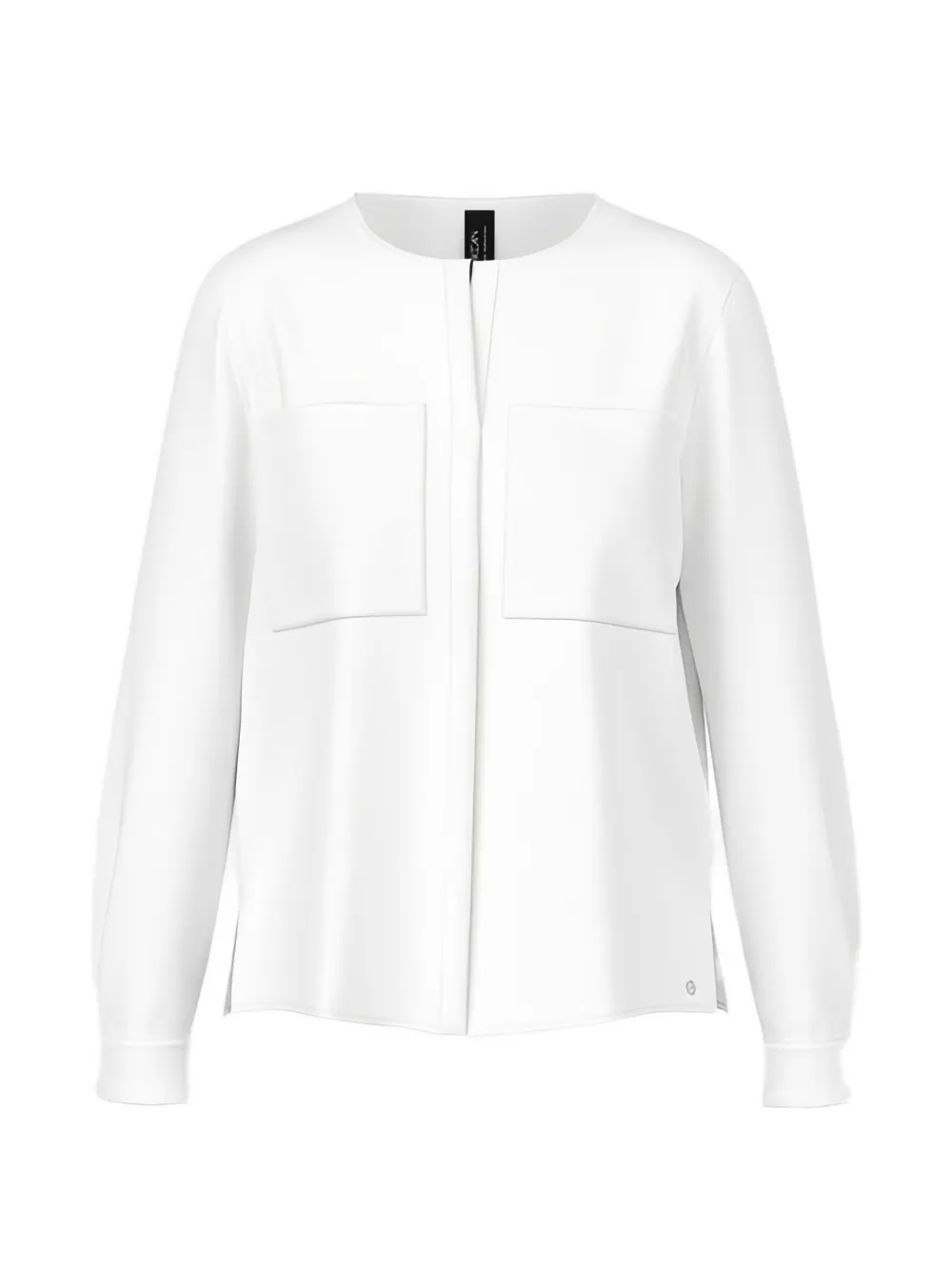 Marccain Chest-pocket Blouse In White
