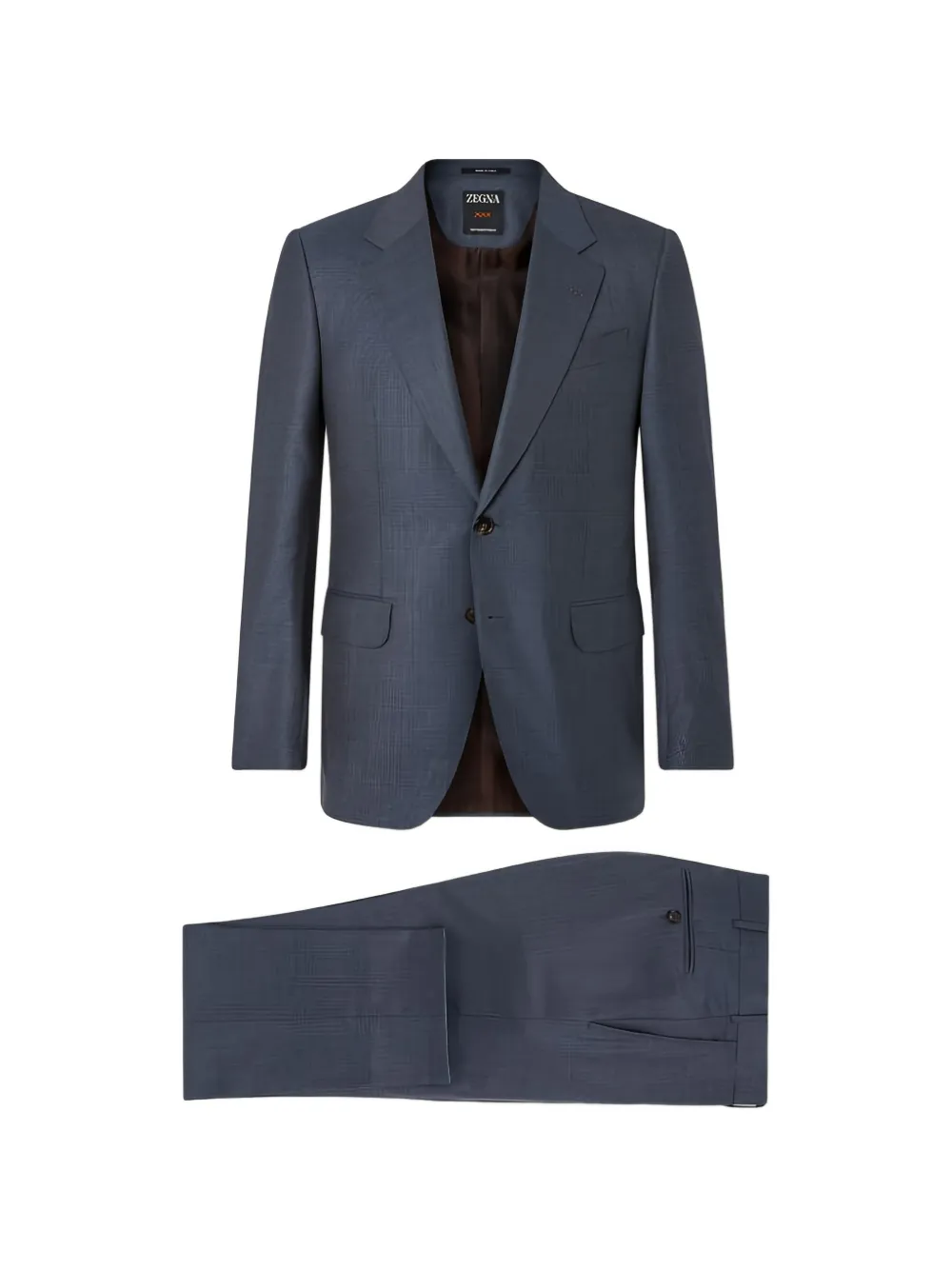 Zegna teal wool suit - Blue