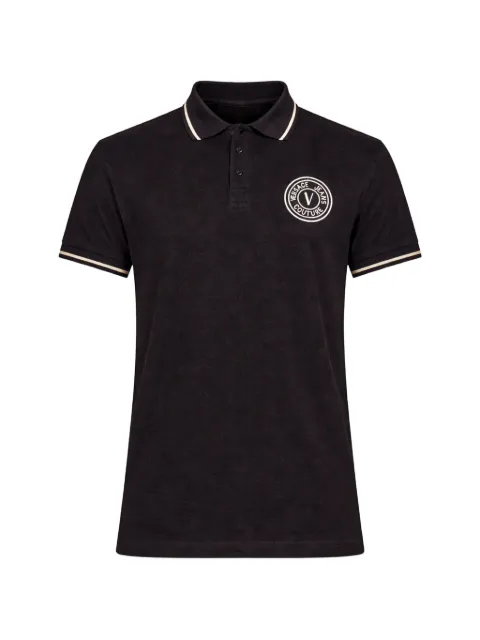 Versace Jeans Couture playera tipo polo con logo bordado