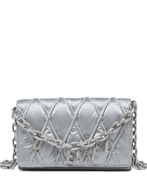 Diesel bolsa Charm-D mini mini capitonada con cadena