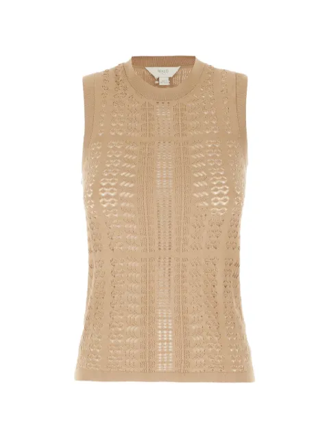 Malo openwork knit top