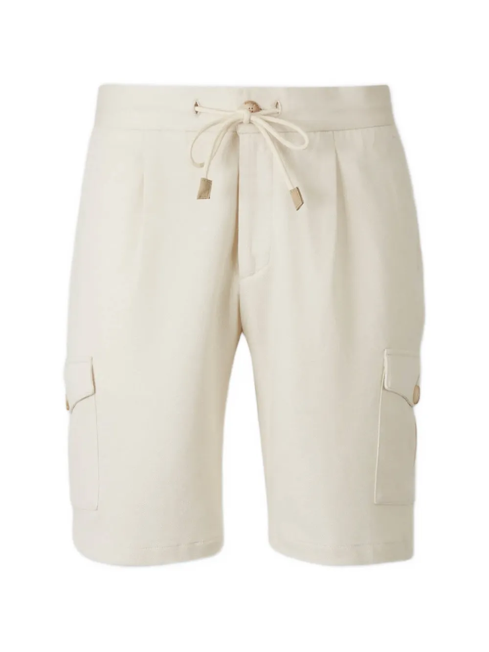 Gran Sasso flap-pockets drawstring shorts - Toni neutri